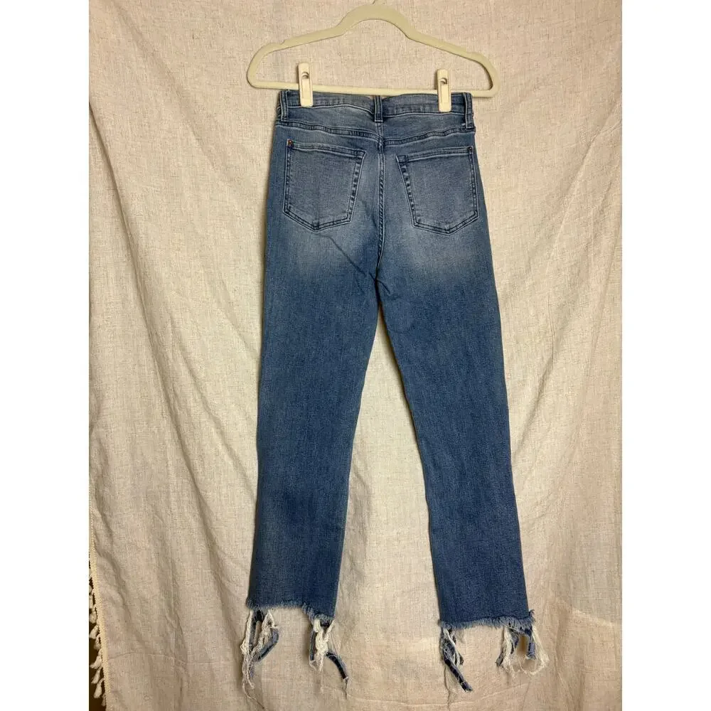 Splendid Blue Raw Flare Hem High Rise Jeans Sz. 27